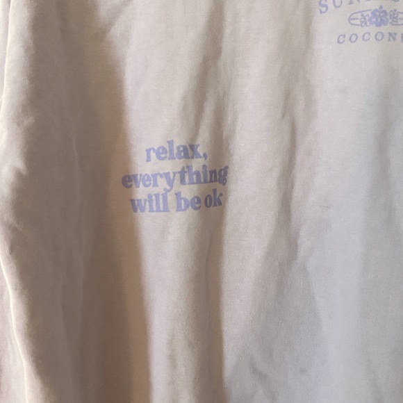 Take It Easy Oversized Lilac Sweatshirt - Picture 5 of 7